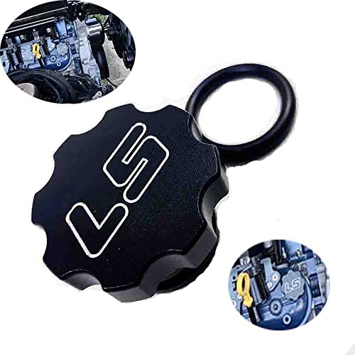 BOKOP For LS Oil Cap GM oil Cap CNC Machined Billet Aluminum LS1 LS2 LSX LS swapped Black - Image 1