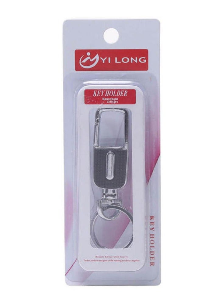 YI سلسلة مفاتيح طويلة من الفولاذ المقاوم للصدأ حامل مفاتيح معدني مخصص للدراجة