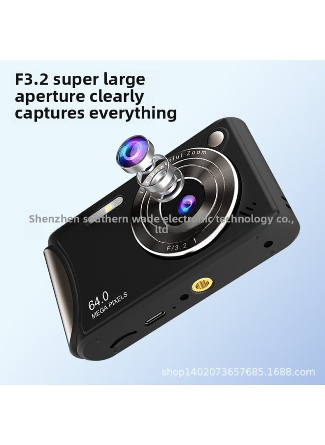 Generic - HD Digital Camera Ccd Student Party Retro Home Old-fashioned Camera Campus Card Machine Video Camera-Color:Q18 Green-hd Large Screen Camera - Image 1