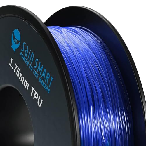 SainSmart ساينسمارت - 101-90-161 خيوط طباعة ثلاثية الأبعاد TPU مرنة زرقاء، 1.75 مم، 0.8 كجم، دقة أبعاد +/- 0.05 مم - Image 3