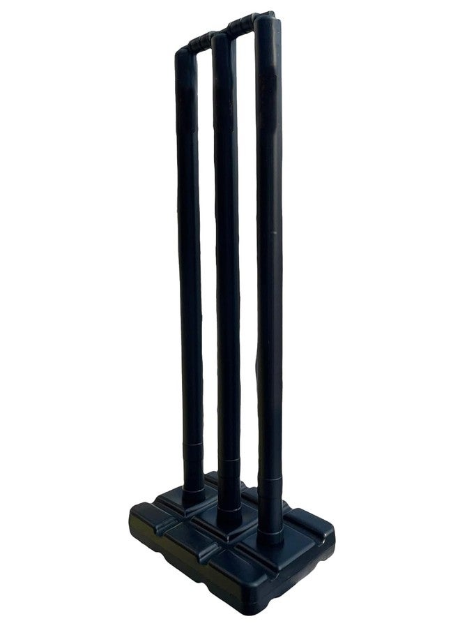 Encanto Xylofit Set of Heavy Durable Plastic Wicket Stumps with-3 Stumps + 2 Bails + 1 Stand - Image 3