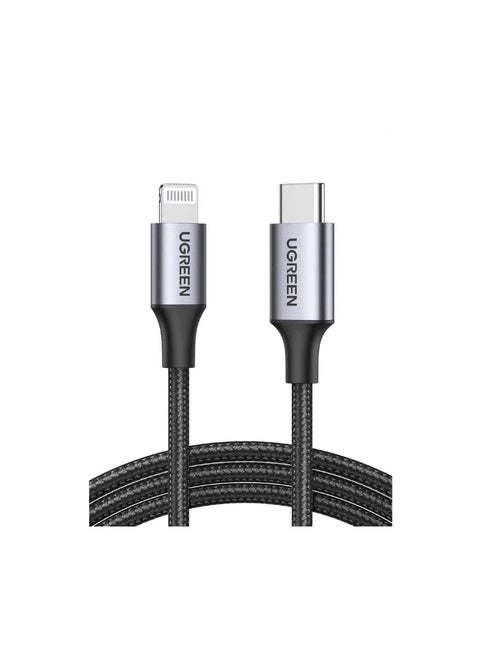 UGREEN USB C to Lightning 1M Mfi Certification Cable Black