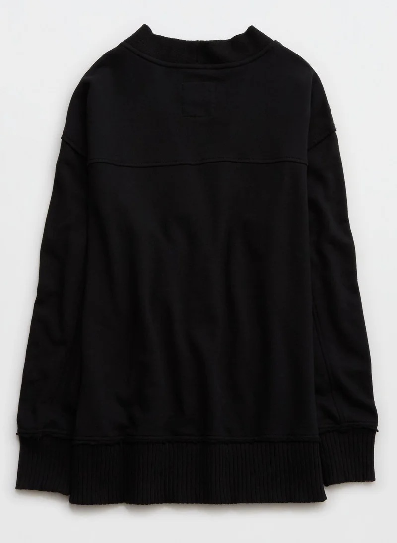 آري من امريكان ايجل Essential Aerie Fleece Cardigan