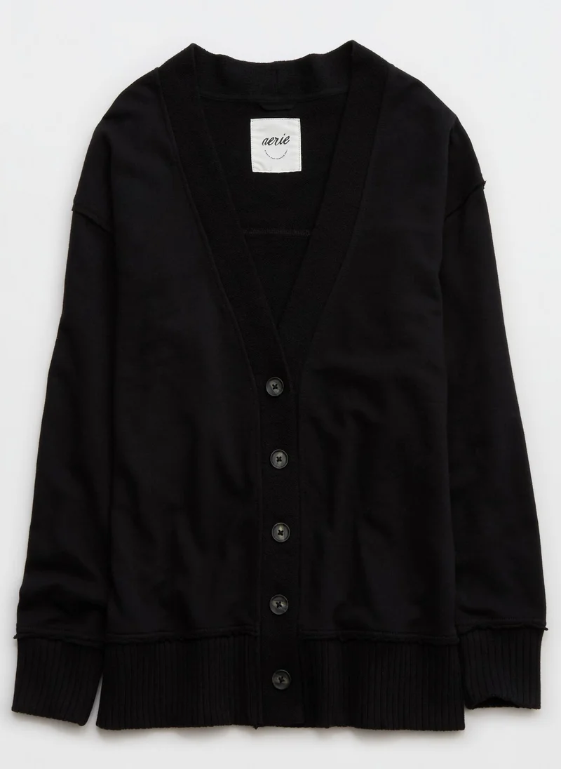 آري من امريكان ايجل Essential Aerie Fleece Cardigan