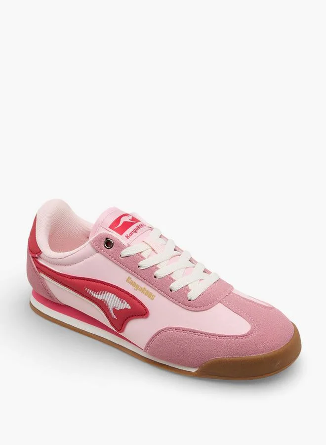 Kangaroos Pink Women Lace-Up Sports Shoes for Women | Best Price UAE