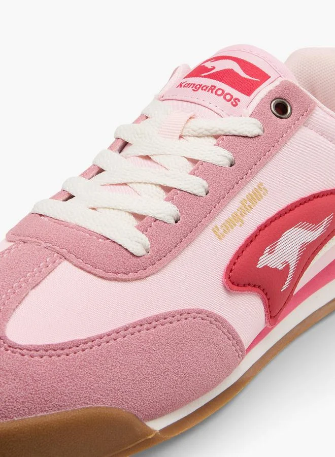 Kangaroos Pink Women Lace-Up Sports Shoes for Women | Best Price UAE