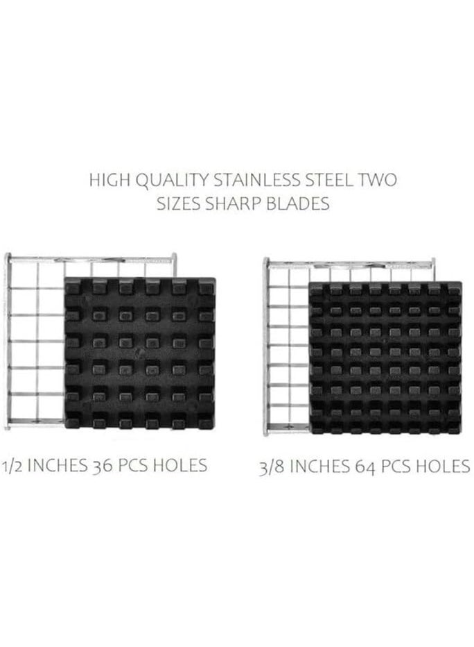 DENX Stainless Steel Potato Cutter DX2026 – Heavy‑Duty Manual French Fry & Vegetable Slicer with Anti‑Slip Base, Sharp Stainless Blade, Compact 8 × 5 × 10 cm - Image 4