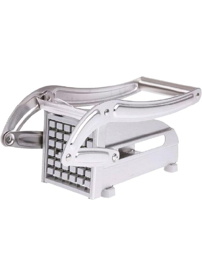 DENX Stainless Steel Potato Cutter DX2026 – Heavy‑Duty Manual French Fry & Vegetable Slicer with Anti‑Slip Base, Sharp Stainless Blade, Compact 8 × 5 × 10 cm - Image 1