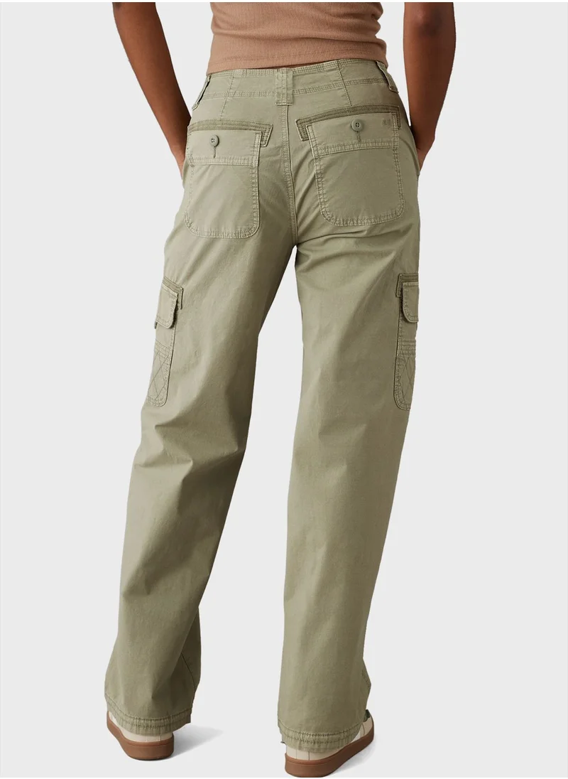 American Eagle High Waist Baggy Cargo Joggers