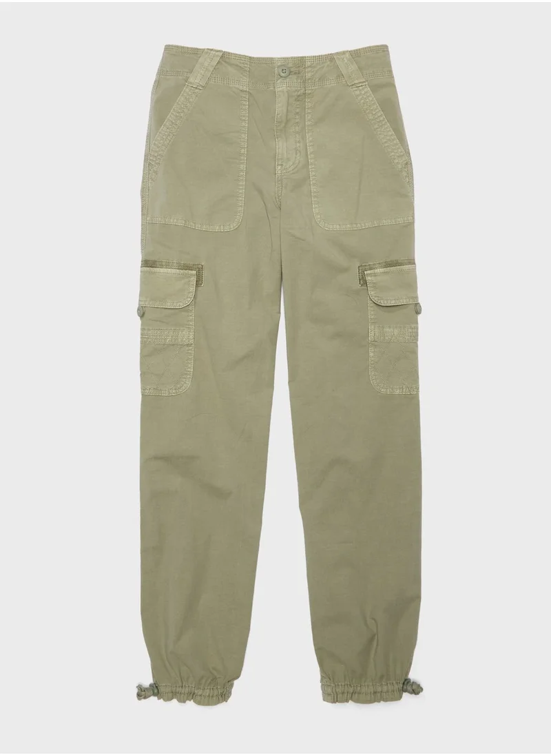 American Eagle High Waist Baggy Cargo Joggers