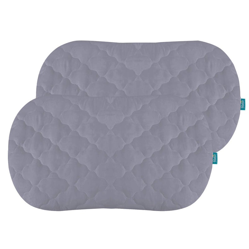 Biloban Bassinet Mattress Cover Compatible with Halo Bassinest Swivel Sleeper Bassinet Mattress Pad 2 Pack Microfiber Waterproof and Soft Grey - Image 2