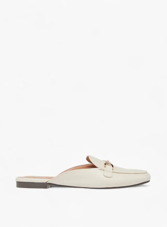سيليست Women's Metal Accent Slip-On Mules