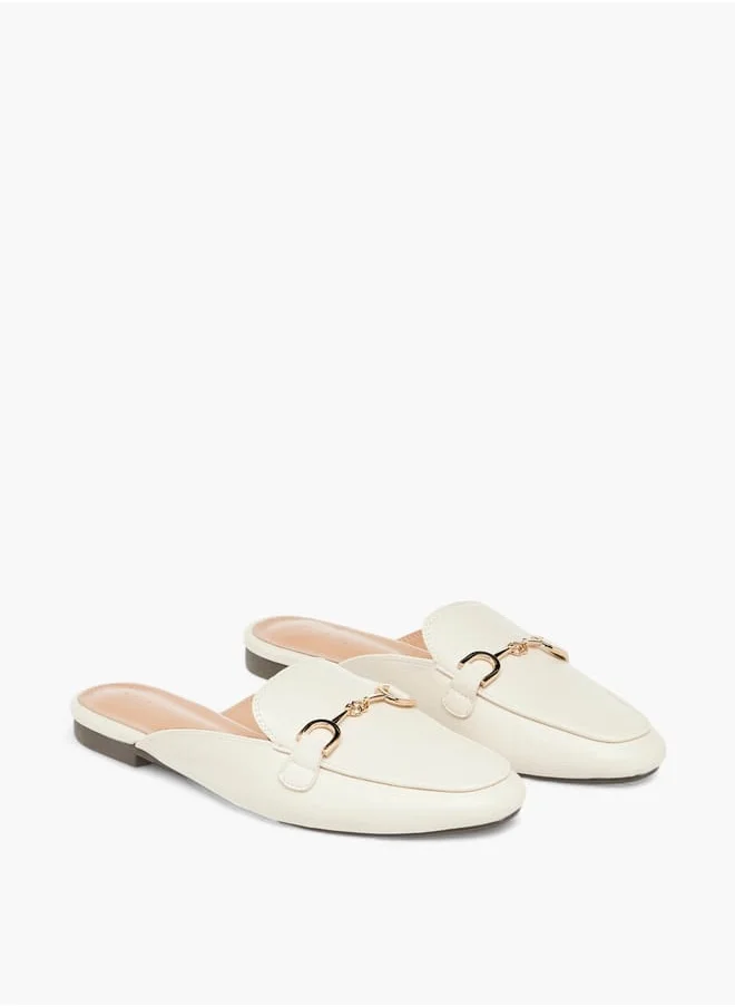 سيليست Women's Metal Accent Slip-On Mules