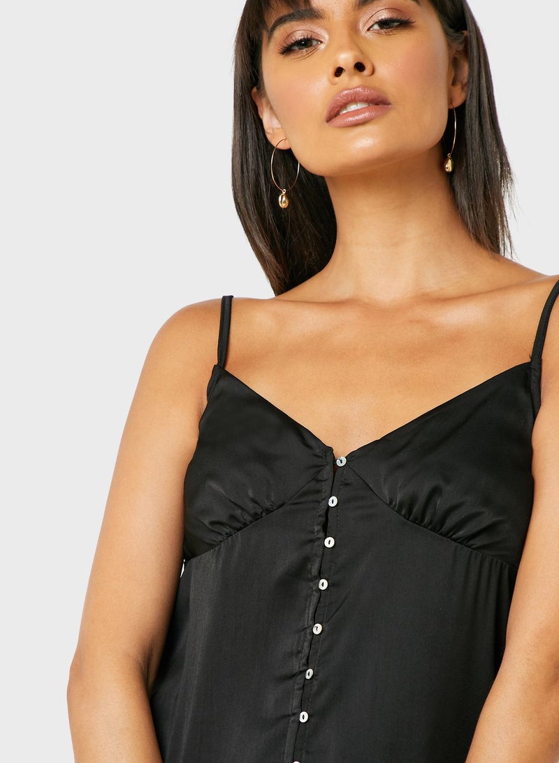 Sugarfree Button Down Cami Top - Image 3