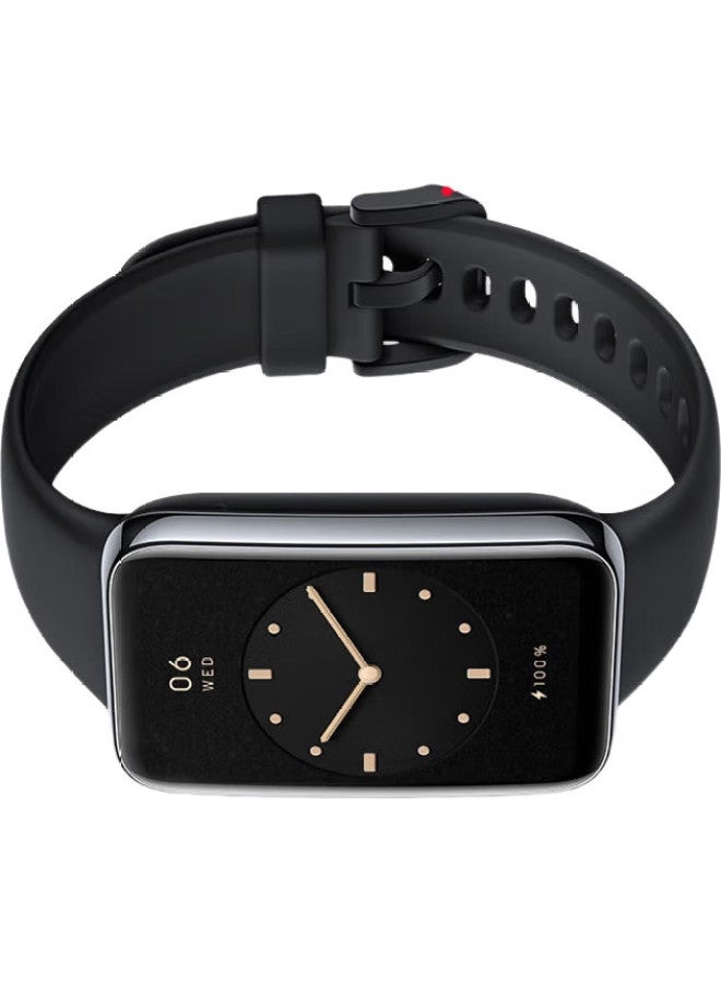 Stiger Compatible With Xiaomi Mi Band 7 Pro Wristband Strap / Nfc Version Universal, Smart Sports Band Solid Color Dust-Resistant Colorful Replacement Strap Wear-Resistant Breathable, Black - Image 3