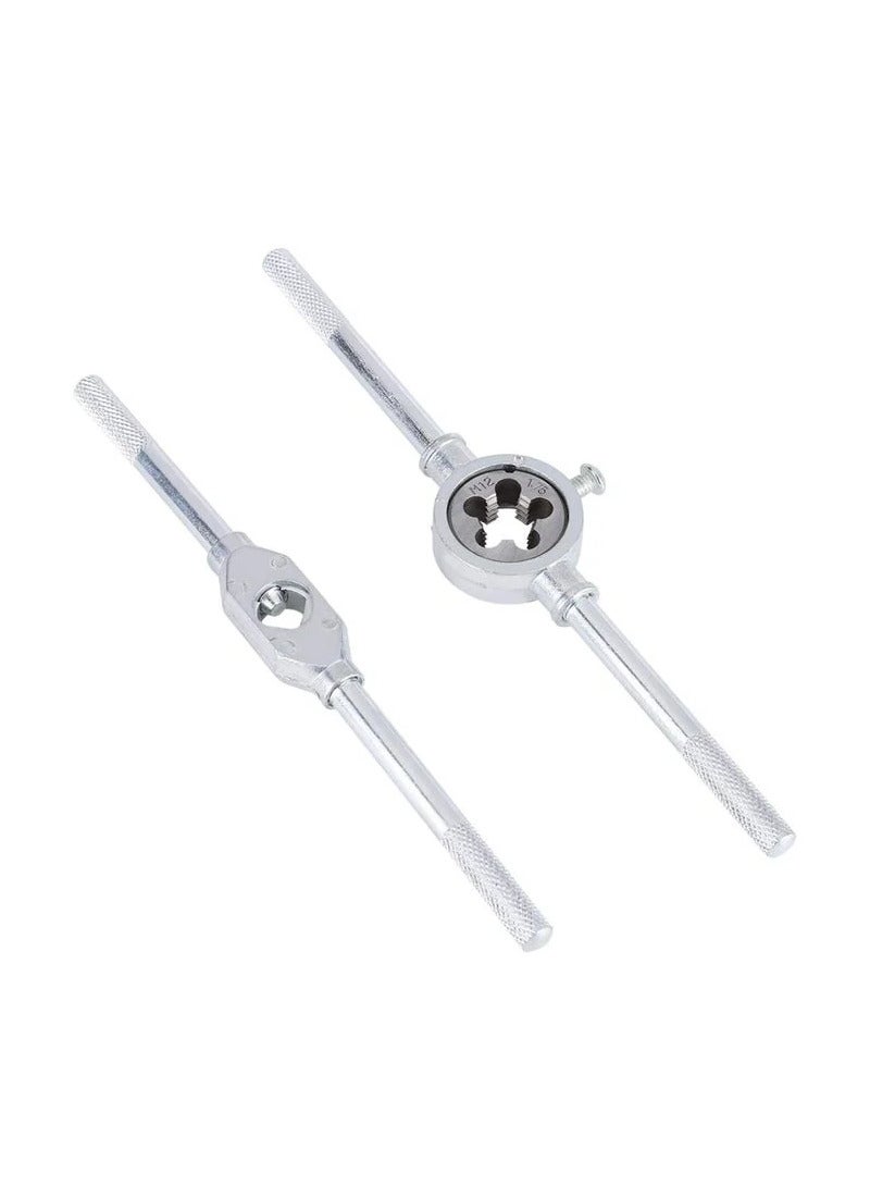 Metric Taps & Die Set 12 PC Multi-Functional Wrench Combination Set M6-M12 With Storage Case For Create And Repair Damaged Threads - Image 5