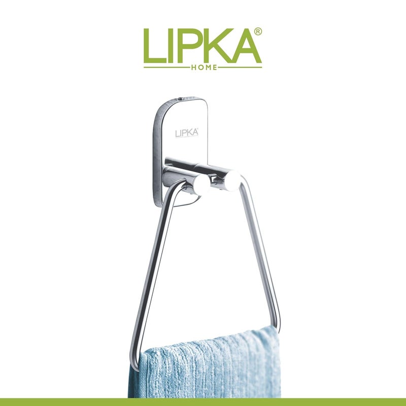 Lipka Lipka Premium Stainless Steel 304 Grade Towel Ring Silver - Image 2