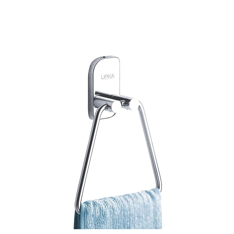 Lipka Lipka Premium Stainless Steel 304 Grade Towel Ring Silver - Image 1