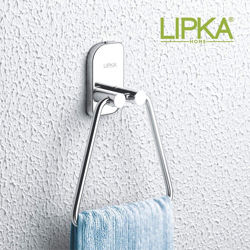Lipka Lipka Premium Stainless Steel 304 Grade Towel Ring Silver - Image 4