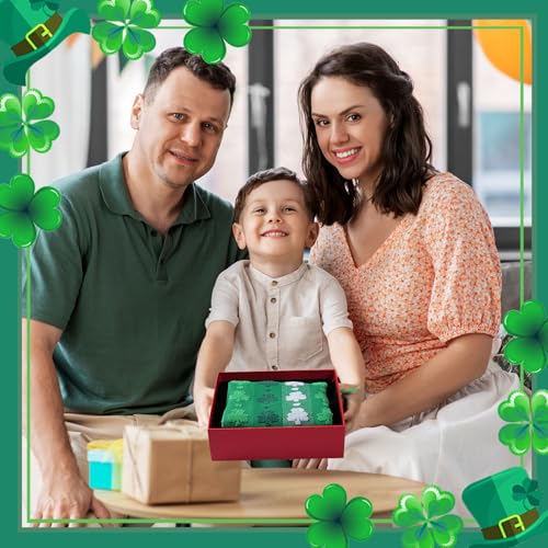 Hallswl 2pcs 16 x 27 Inch St. Patrick's Day Hand Towels 3D Green Shamrock Jacquard Bath Towel Irish Clover Cotton Soft Bathroom Kitchen Decorative Set for St. Patrick's Day Holiday Decor Gift - Image 5