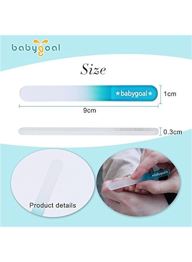 Gonice Babygoal Baby Nail Files 3 Pack,Newborn Nail Files with a Pouch,Genuine Czech Float Glass, Gift for Newborns,Toddlers,Infant, Babies &Young Children 3NF02  - Image 4
