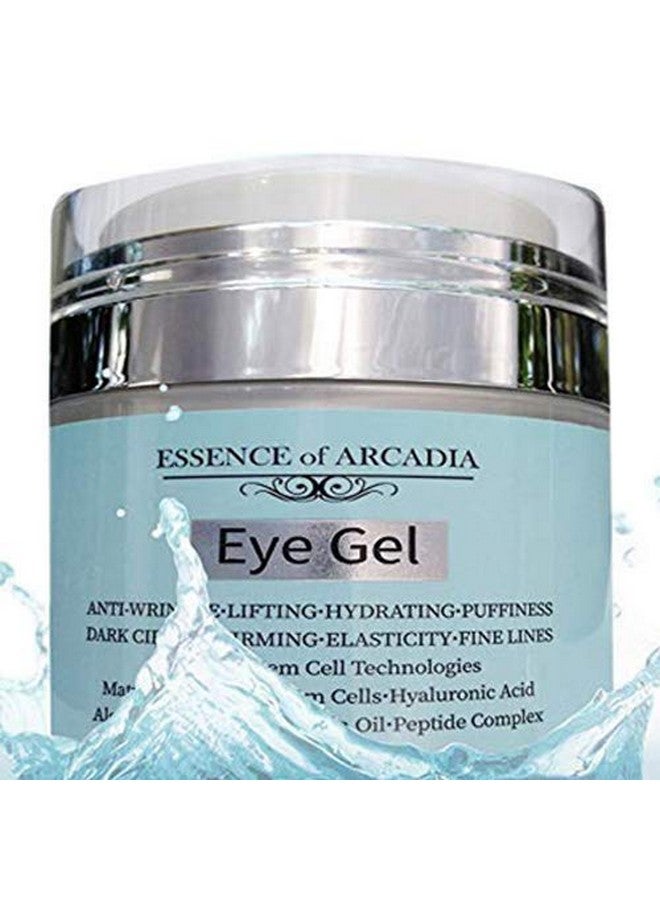 essence of arcadia Eye Gel For Dark Circles Puffiness Wrinkles Skin Firming And Bags Effective Antiaging Eye Gel For Under And Around Eyes Including Crows Feet With Hyaluronic Acid And Aloe Vera 1.7 Fl. Oz. - Image 1