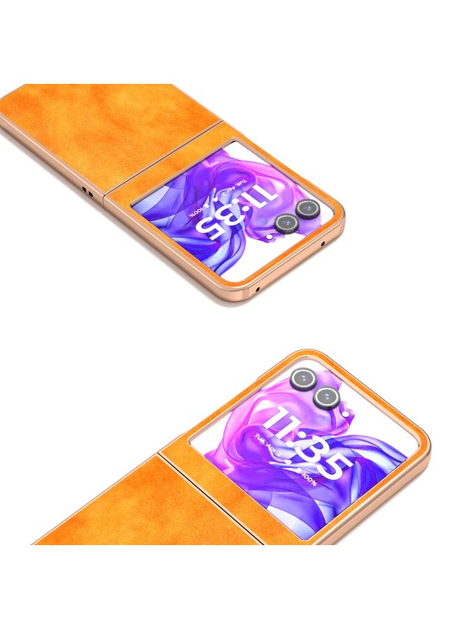 S-TOP Case For Motorola Razr 50 / Razr 60 Nano Electroplating Dual Color Lichi Texture PU Phone Case - Image 3