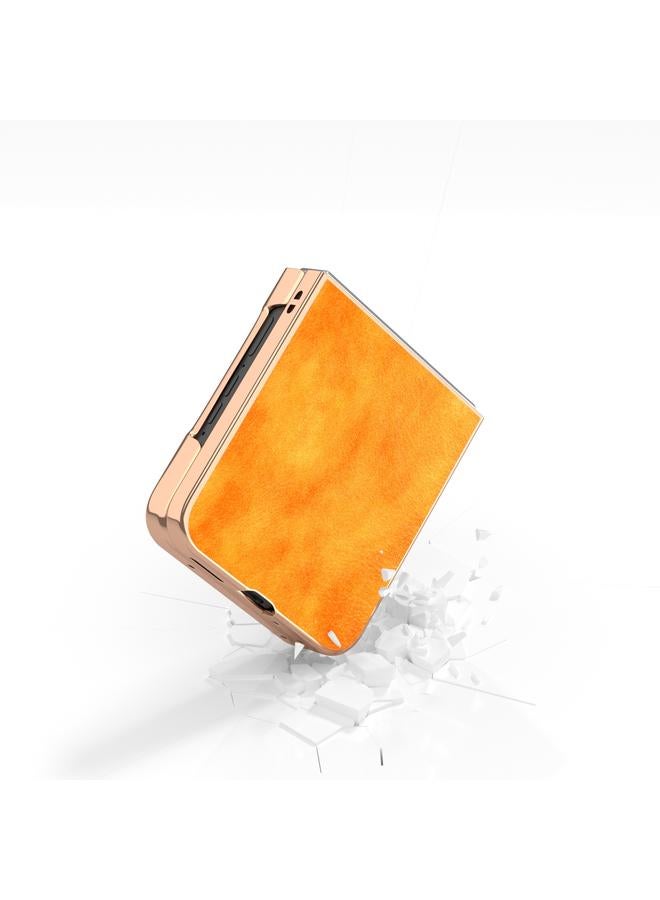 S-TOP Case For Motorola Razr 50 / Razr 60 Nano Electroplating Dual Color Lichi Texture PU Phone Case - Image 4