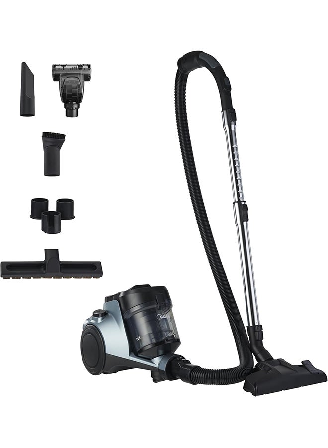 Midea Vacuum Cleaner Bagless Canister 2L Dust Capacity With HEPA Filter, Easy Emptying, 200W Suction power, Washable Filter For Pet Hair, Carpet, Tile, Hard Floor 2 L 1800 W MC08MEBU Blue - Image 1