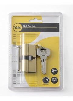Yale Yale 10-0502-3030-00-02-01, 500 Series Double EUro Profile Cylinder 30+30 Polished Brass  - Image 1