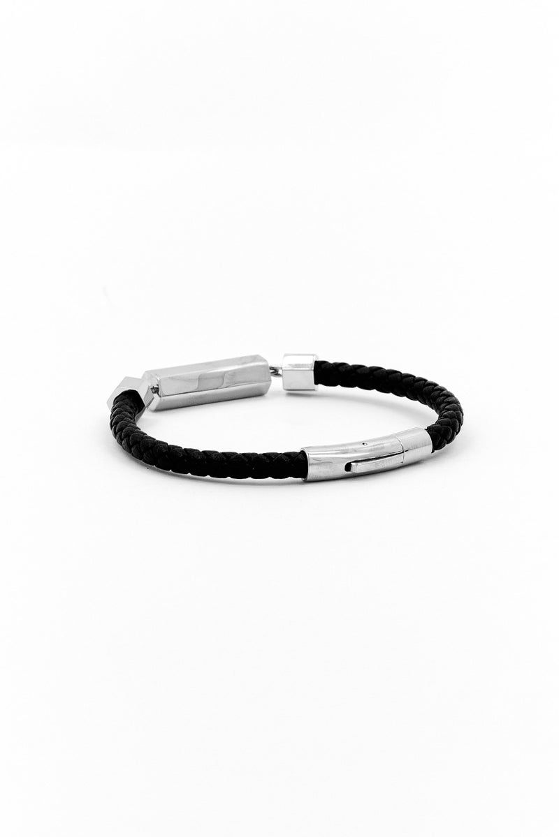 POLICE Men Brand Logo Leather Bracelet  - Image 4