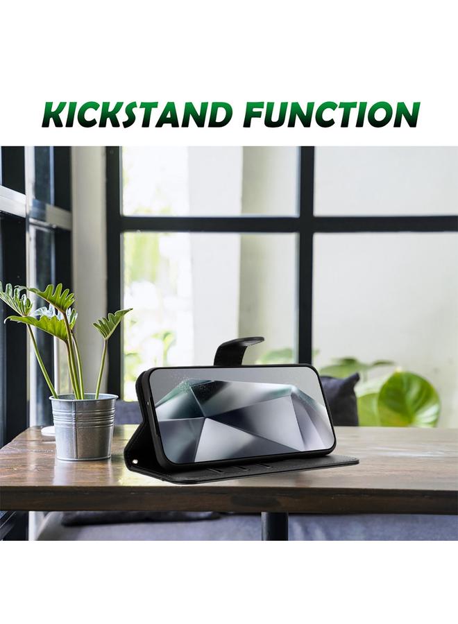 Zaboon Case For iPhone 12 mini Dual-Folded S-shape Leather Phone Case - Image 5