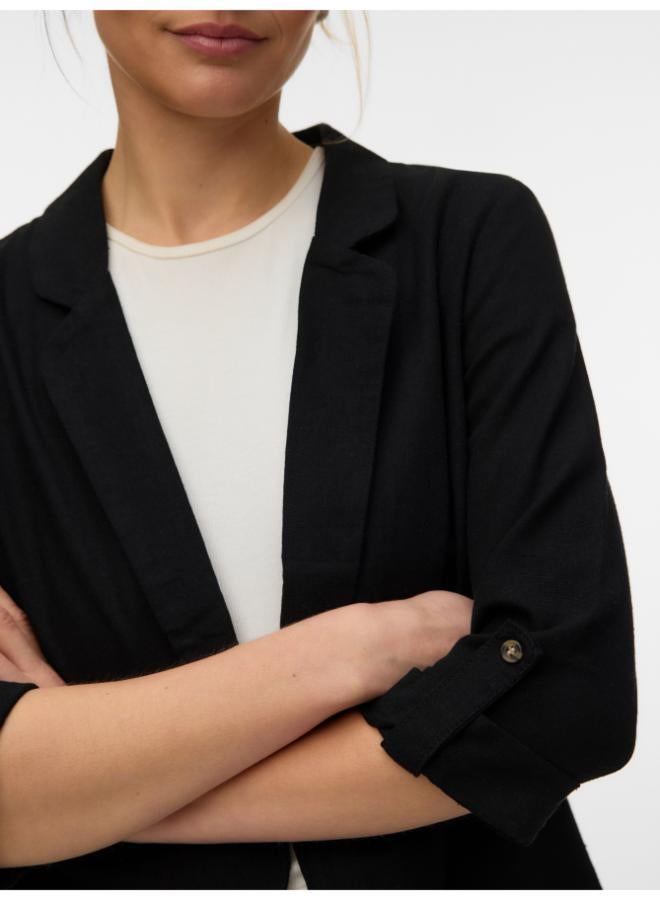 VERO MODA Casual 3/4 Loose Single Breasted Blazer - Image 3