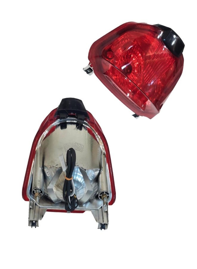 VTRUST مصباح خلفي للدراجة من VTRUST متوافق مع TVS Star Sports (الموديل الجديد) | مصباح فرامل خلفي هالوجين أحمر | تشطيب فائق وعمر طويل - Image 4