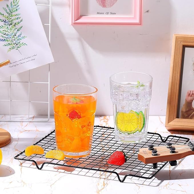 WRINGO 300 ML Water Glasses Transparent Long Glass Lead-Free Crystal Tumblers for Water, Juice, Beer, Cocktail and Mixed Drinks Glass Set of (6) for Kitchen,Party, Gift Use (WR-05) - Image 2