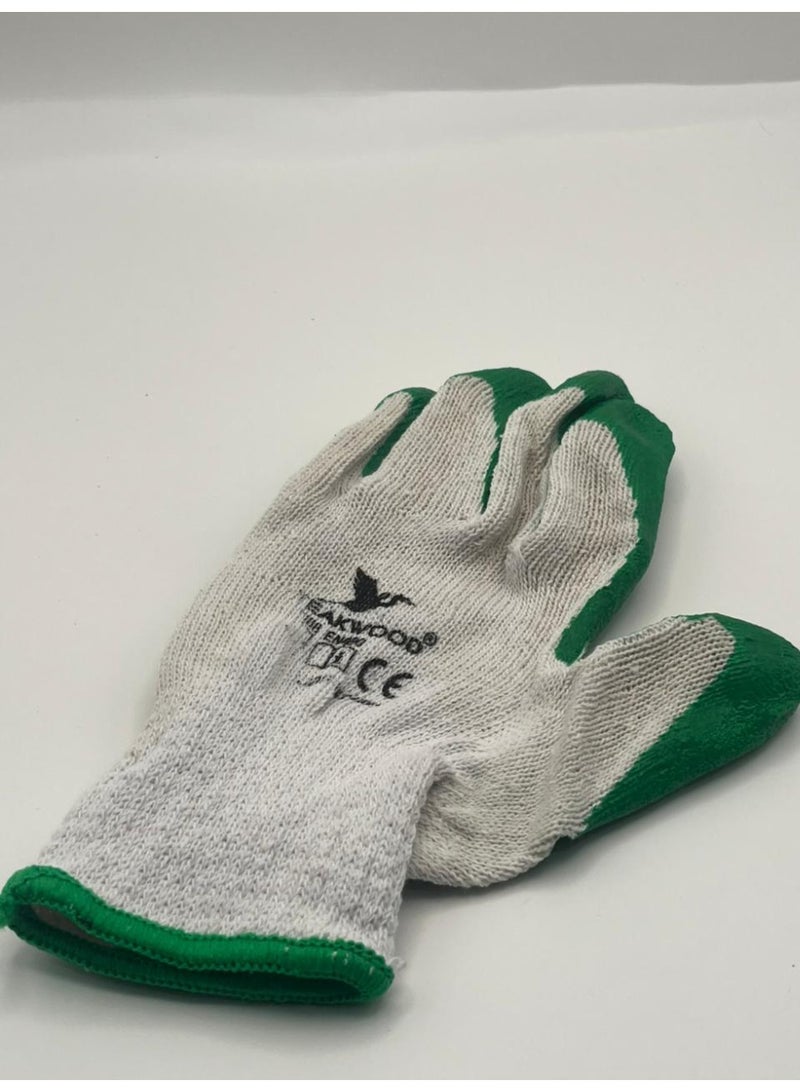 TEAKWOOD Durable Industrial Gloves with Crinkle Latex Palm - Multipurpose Hand Protection - Image 3