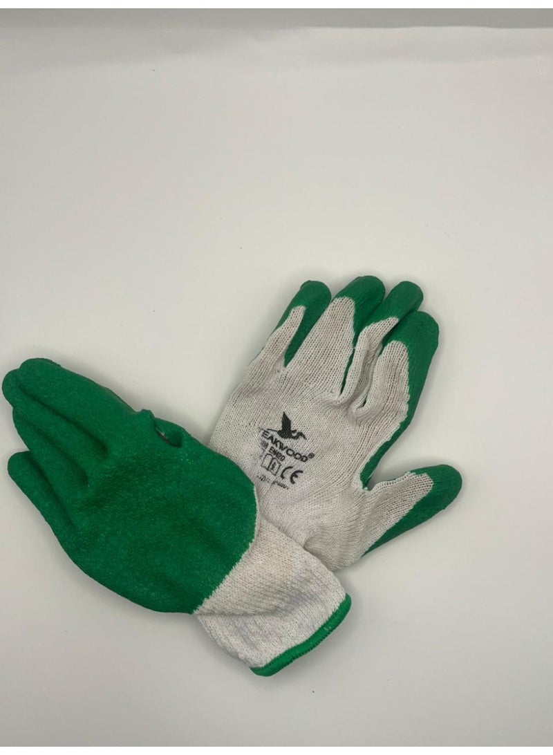 TEAKWOOD Durable Industrial Gloves with Crinkle Latex Palm - Multipurpose Hand Protection - Image 2