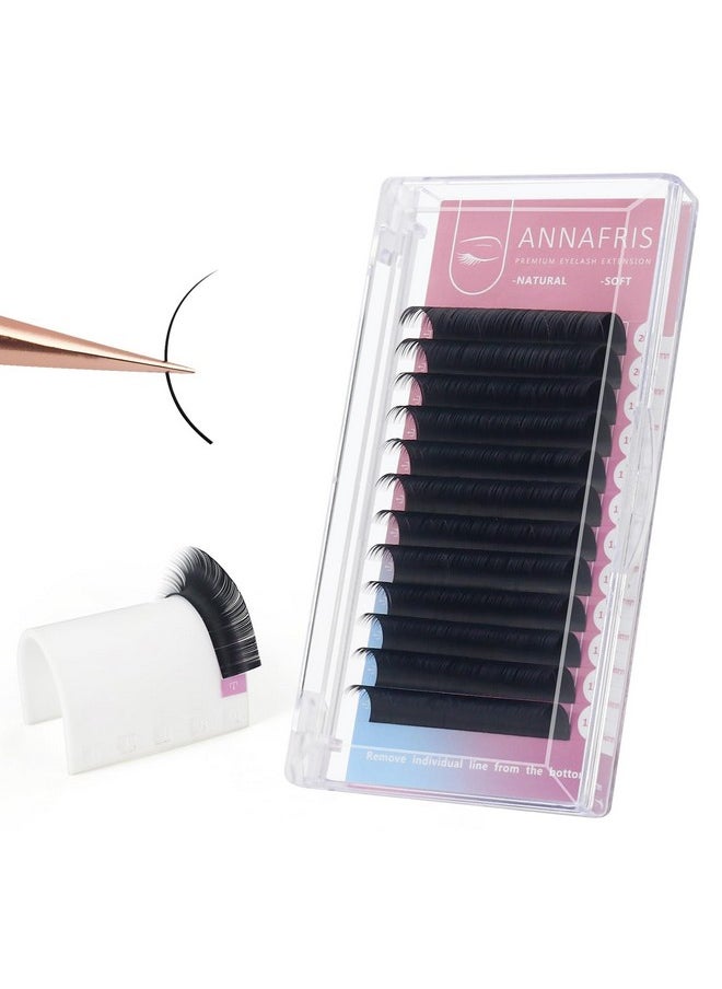 ANNAFRIS 16 Rows Volume Classic Eyelash Extension 0.15 C Curl 815Mm Mix Matte Black Individual False Eye Lashes Extension Salon Use Natural Soft Fake Eyelashes Supplies (0.15 C 815Mm Mix)  - Image 1