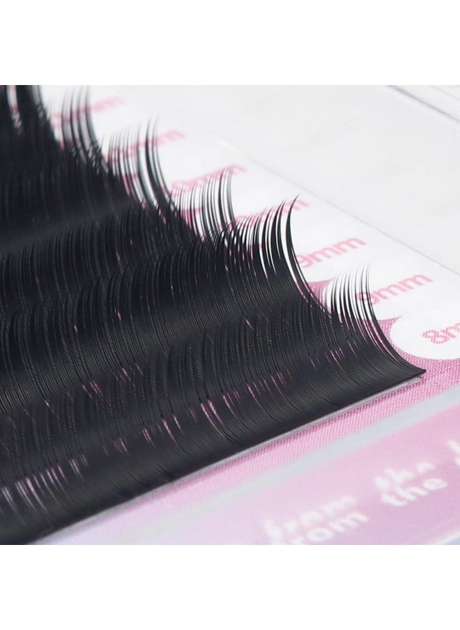 ANNAFRIS 16 Rows Volume Classic Eyelash Extension 0.15 C Curl 815Mm Mix Matte Black Individual False Eye Lashes Extension Salon Use Natural Soft Fake Eyelashes Supplies (0.15 C 815Mm Mix)  - Image 4
