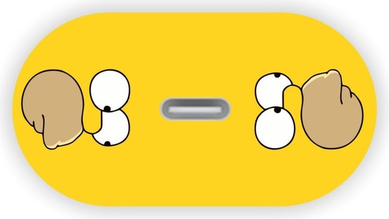 Quart Aksesuar Quart Accessory Iphone 20W Charger Cover Simpson Charger Sticker - Image 3