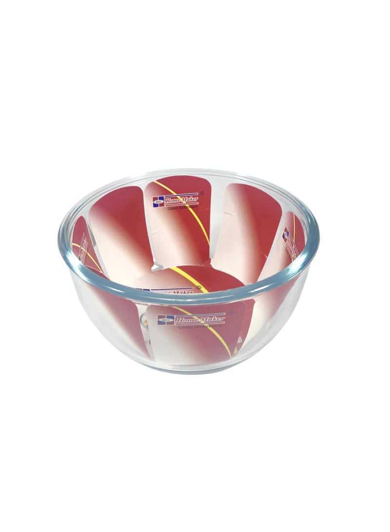 Homemaker Mixing And Baking Glass Bowl, 1 Lt Capacity, 8 Cm Height, 16 Cm Diameter - Clear - Image 4