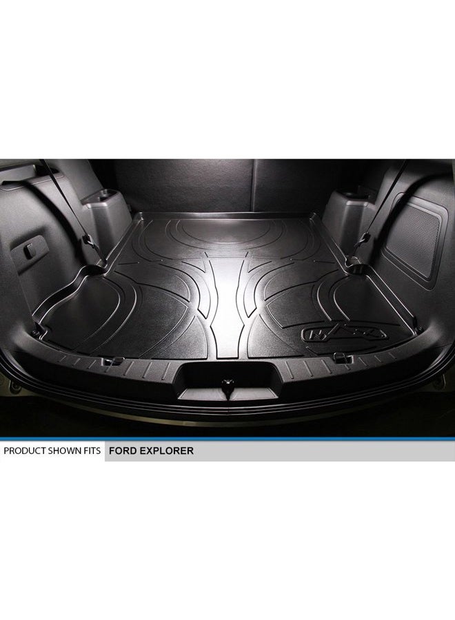 MAX LINER All Weather Custom Fit Cargo Trunk Floor Mat Behind 2nd Row Black Compatible with 2011-2019 Ford Explorer - Image 2