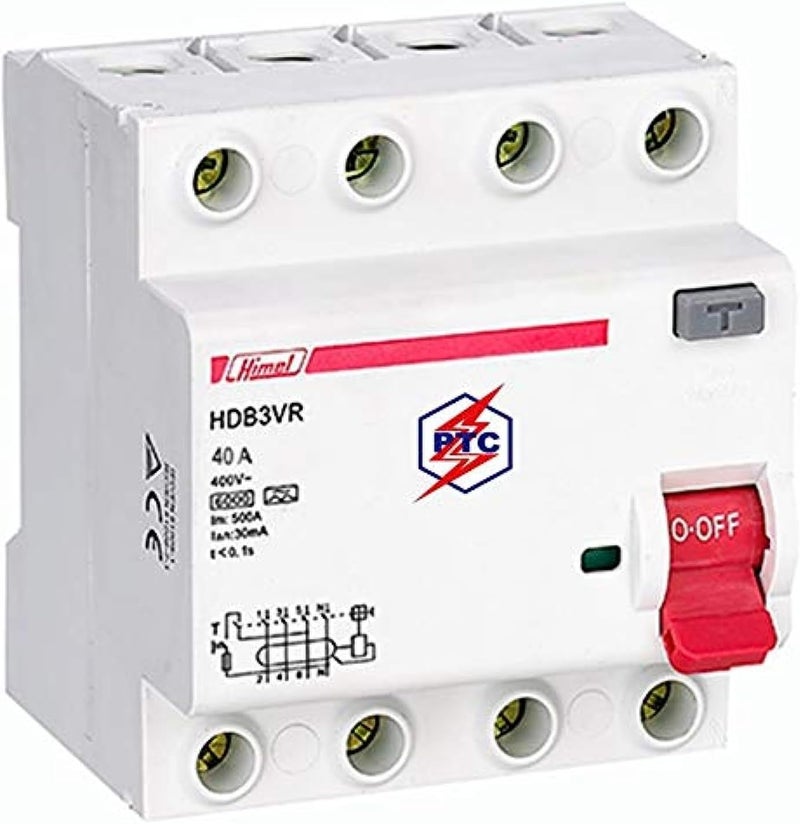 قاطع تسرب الأرض HIMEL 40A 4P