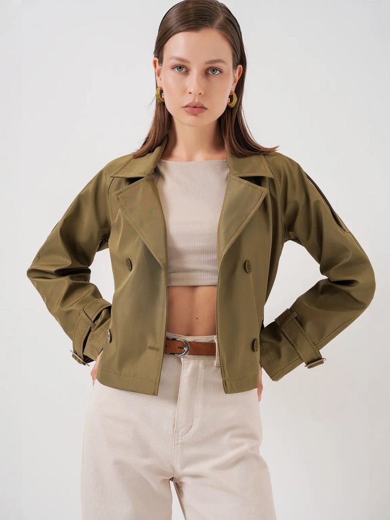 BIG DART BDART Short Belted Trench Coat - Image 3
