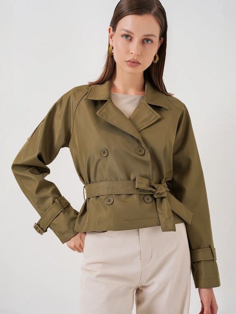 BIG DART BDART Short Belted Trench Coat - Image 1