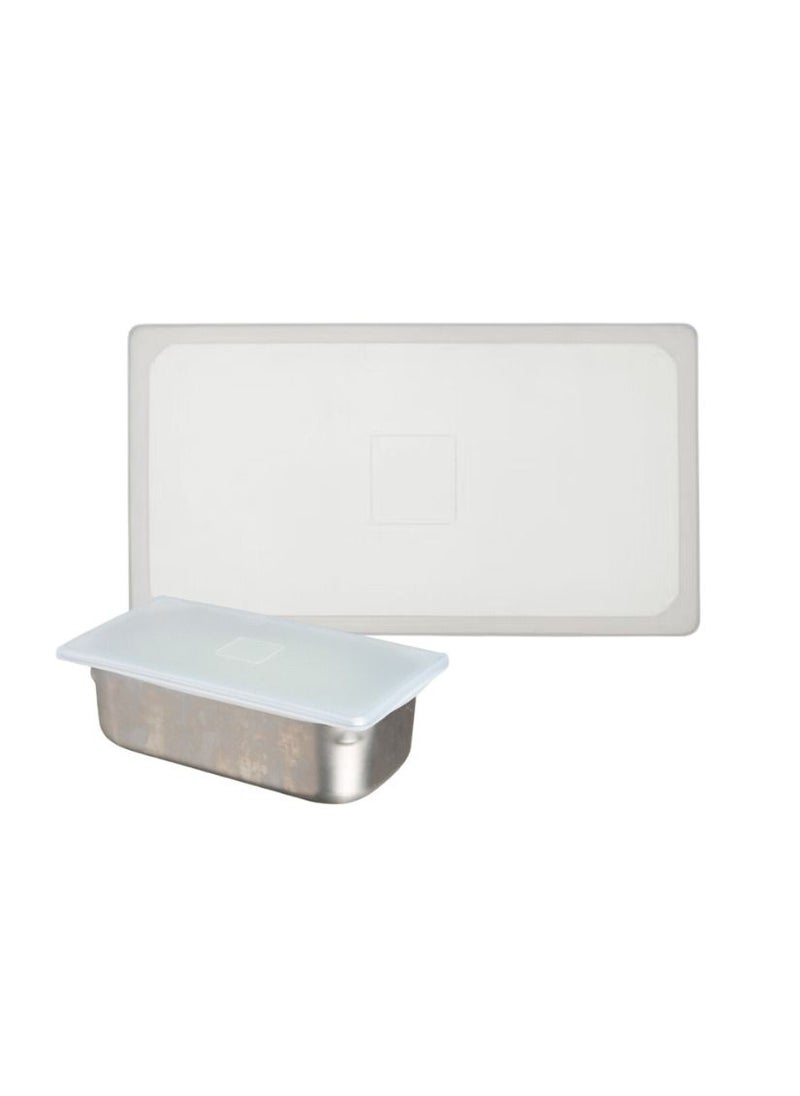 YASHTECH 1/3 Flexsil Silicone Strech Lid for Food Storage Dishwasher Safe 1 Piece  - Image 1