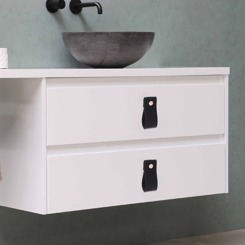 4pcs Leather Drawer Pulls Drawer Knobs Dresser Knobs Cabinet and Furniture Knobs - Image 5