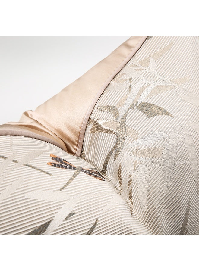 Design High End Chinese Jacquard Cushion Cover Dragonfly Jacquard Square Pillowcase Light Luxury Home Sofa Pillow Covers Decor - Image 2