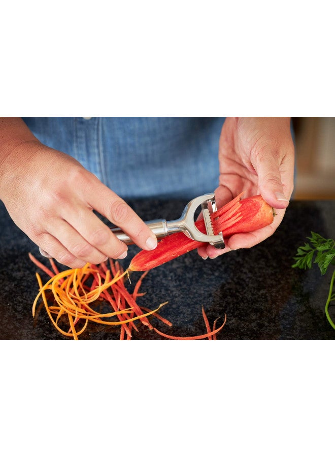 Rosle Stainless Steel Julienne Peeler, 6.7-inch