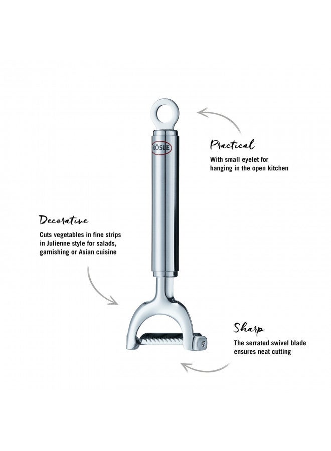 Rosle Stainless Steel Julienne Peeler, 6.7-inch